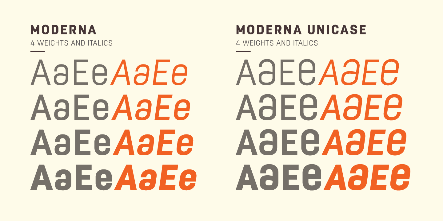 moderna condensed font free download