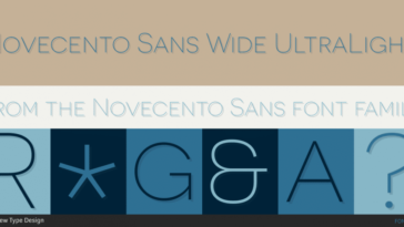 novecento wide medium font