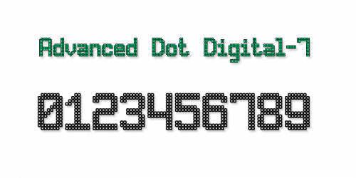 Advanced Dot Digital-7 Font 3