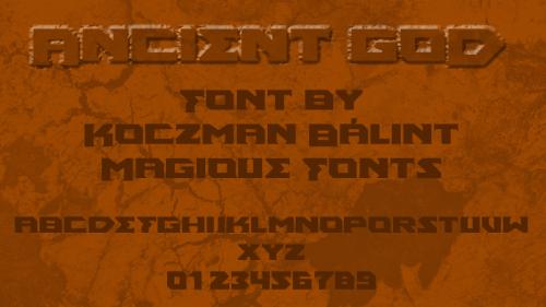 Ancient God Font