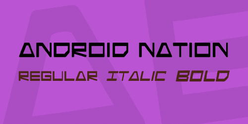 Android Nation Font