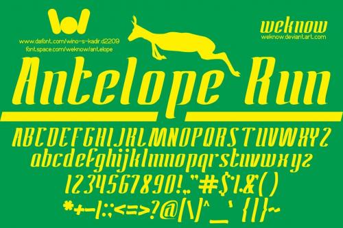 Antelope Font 1