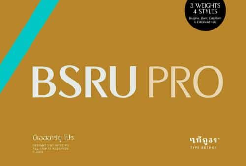 BSRU Bansomdej Font 2