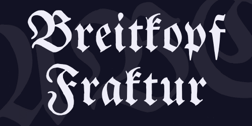 Breitkopf Fraktur Font