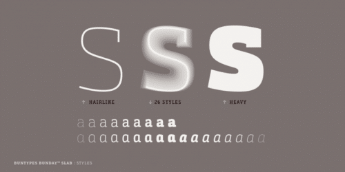 Bunday™ Slab Font Family 3