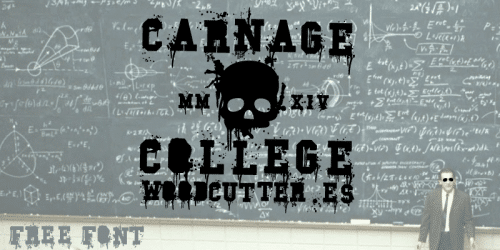 Carnage College Font