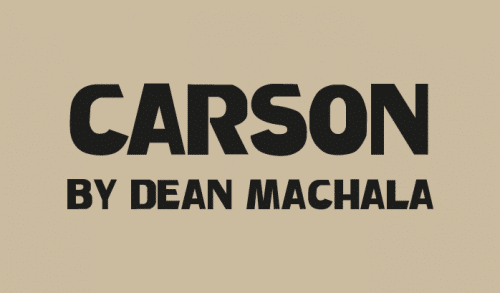 Carson Font 1