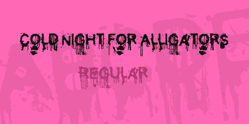 Cold Night For Alligators Font 5