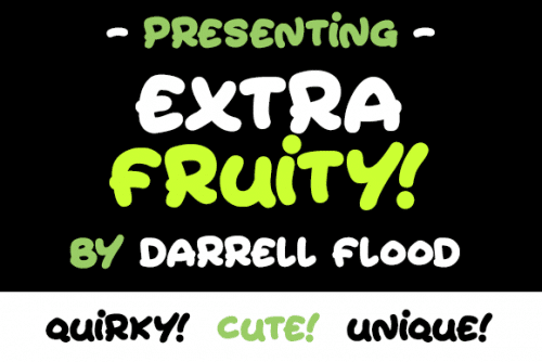 Extra Fruity Font