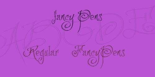 Fancy Pens Font