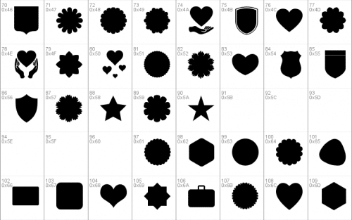 Font Shapes 2019 Font 2