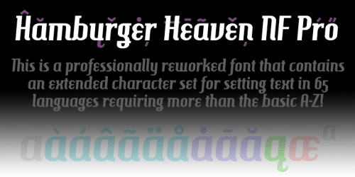 Hamburger Heaven Font 4