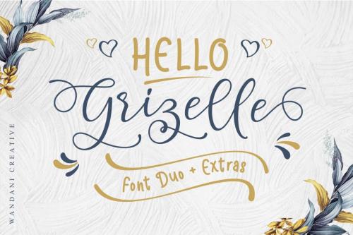 Hello Grizelle Font Duo  1