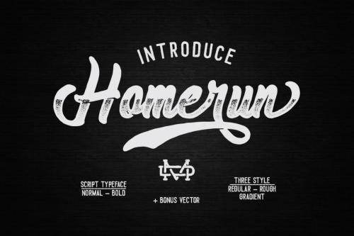 Home Run Font