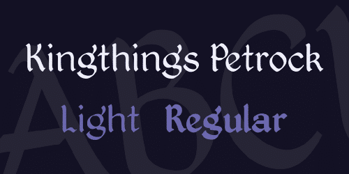 Kingthings Petrock Font (1)