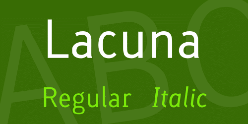 Lacuna Font