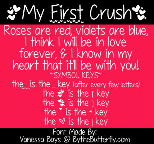 My First Crush Font 4