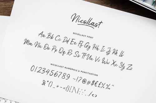 Nicollast Handwritten Brush Font 9