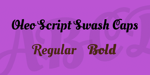 Oleo Script Swash Caps Font