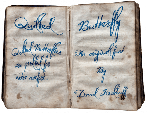 Quilted Butterfly Font