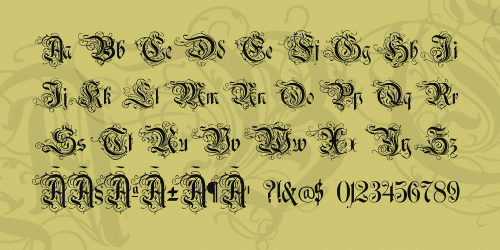 Rothenburg Decorative Font 1