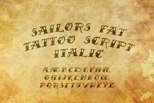 Sailor's Fat Tattoo Script Font