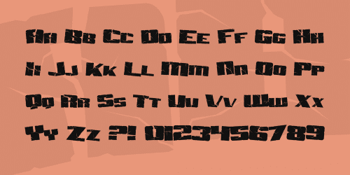 Sf Aftershock Debris Font 1
