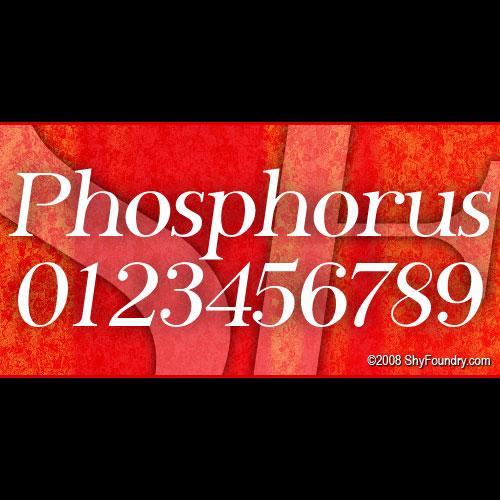 Sf Phosphorus font 4