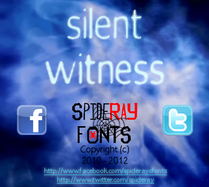 Silent Witness Font 1