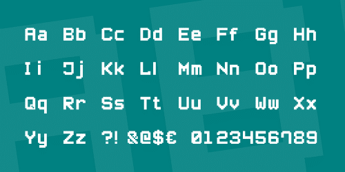 Small Pixel7 Font 3