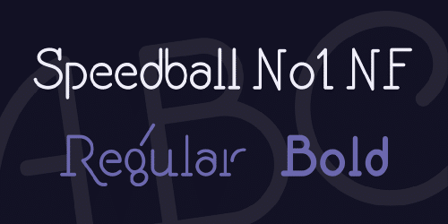 Speedball No1 Nf Font
