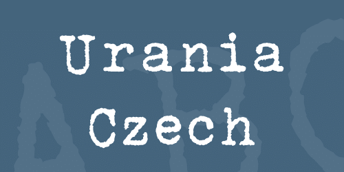 Urania Czech Font 1