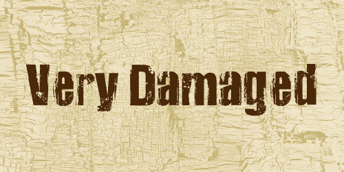 Very Damaged Font