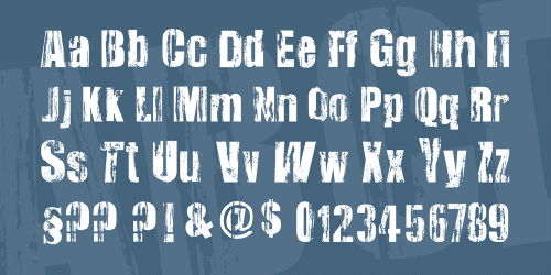 Very Damaged Font 2
