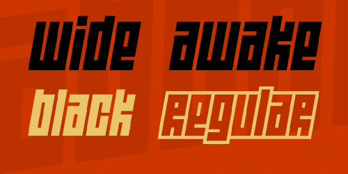 Wide Awake Font