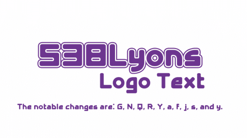 538lyons Logo Text Font