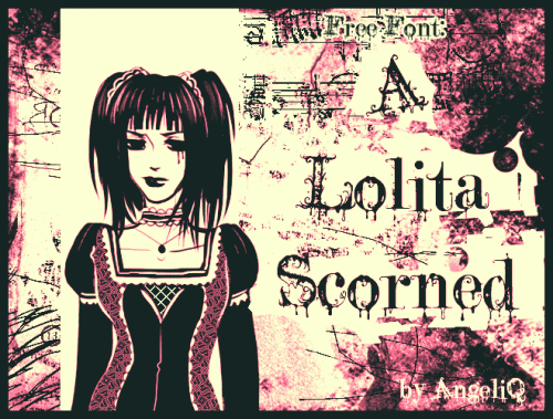 A Lolita Scorned Font 1