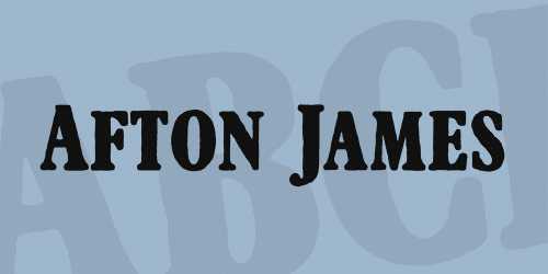 Afton James Font 1
