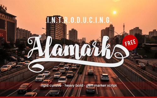 Alamark Script Font