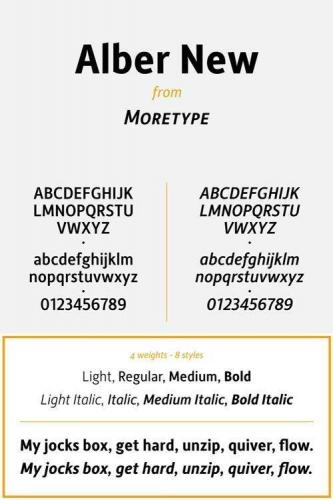 Alber New Font Family
