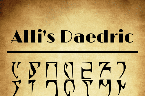 Allisdaedric-Font