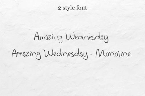 Amazing Wednesday Font 1