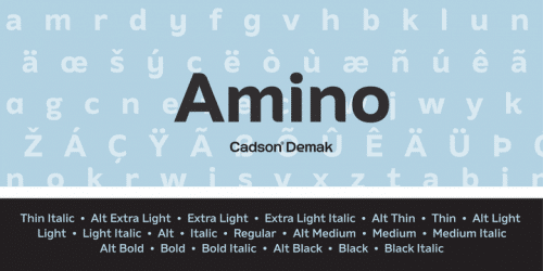 Amino Font Family
