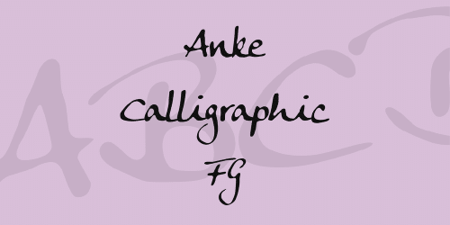 Anke Calligraphic Fg Font