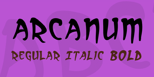 Arcanum Font 1