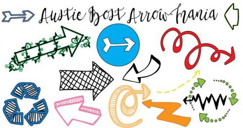 Austie Bost Arrow Mania Font 1