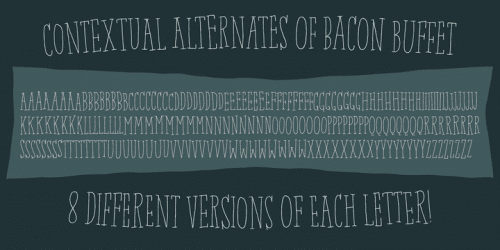 Bacon Buffet Font 2
