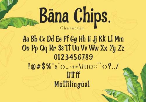 Bana Chips Font 3