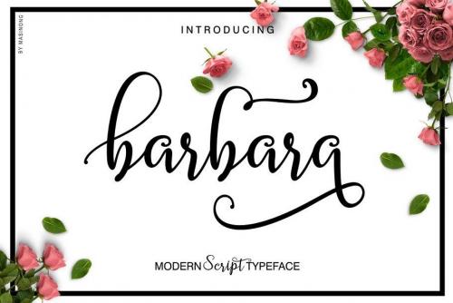 Barbara Script Font 1