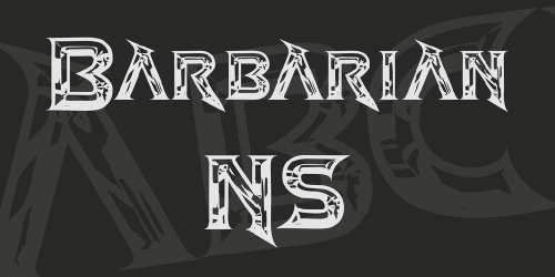 Barbarian NS Font 1